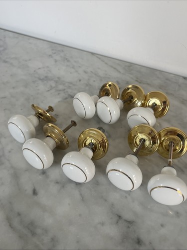 White ceramic gold - gold, gilt