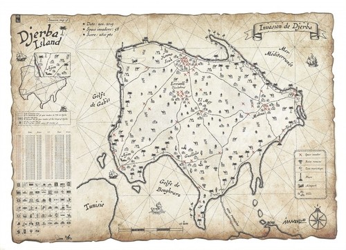 Invader djerba invasion - invader, map