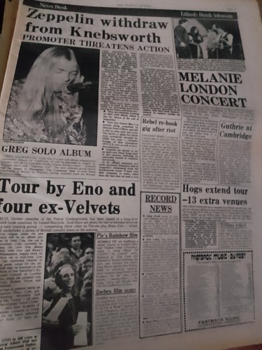 Led zeppelin 1974 article - 1974,