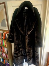 Black Faux Fur maxi coat by ASOS Design Tall 2024