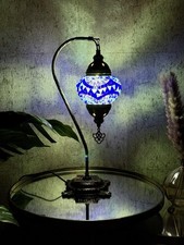 Blue Turkish Mosaic Desk Lamp