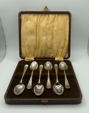 Set of 6 Silver Tea Spoons -