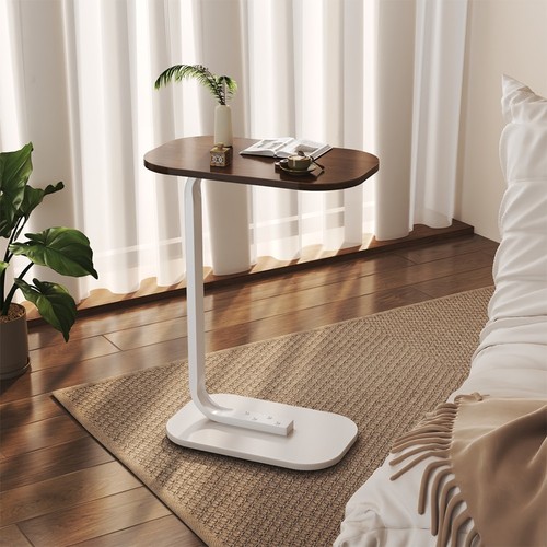 Shaped side table laptop - side,