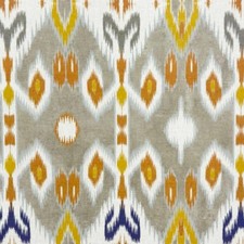 Zena Ikat Fabric Copper Cotton