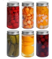 ComSaf Mason Jars with Airtight Metal Regular Lids