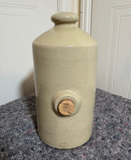 Stoneware Hot Water Bottle Antique Pearsons Chesterfield  Bed Warmer