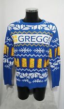 Greggs The Bakers Sausage Rolls Unisex Christmas Jumper Size Large (CJ41)