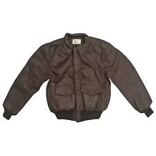 Flight Bomber Jacket A2 Leather US Air Force Army Military Coat Flyer U.S.A.F