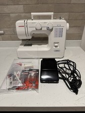 Janome Sewing Machine 219s White With Foot Pedal