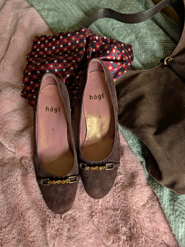 Högl brown suede court - högl, shoes