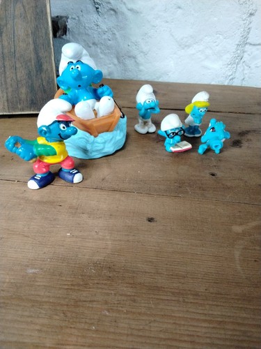 Vintage smurf boat super - &,