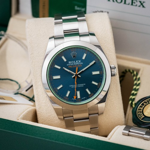 Rolex milgauss blue - rolex, 116400gv