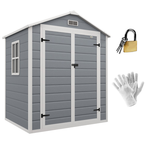 Outsunny garden shed - garden, 6'x4.5'