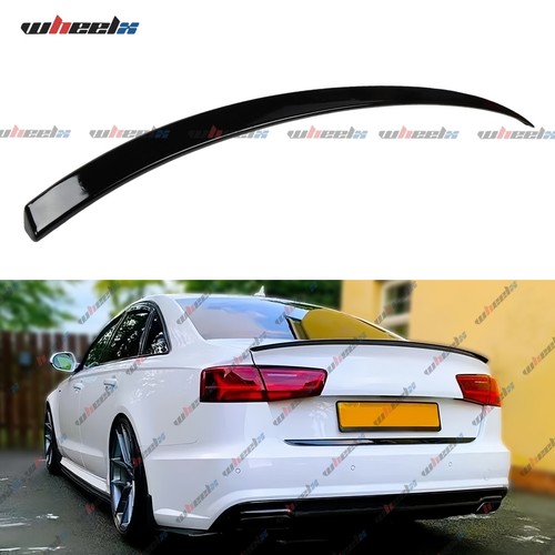 Gloss black rear boot spoiler - black,
