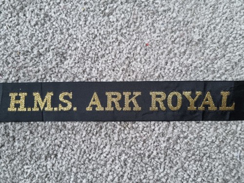 Royal navy cap tally - royal, ribbon
