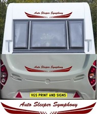 AUTO SLEEPER SYMPHONY MOTORHOME 2 PIECE KIT DECALS STICKER CHOICE OF COLOUR #026
