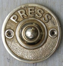 Solid Brass Door Bell Push