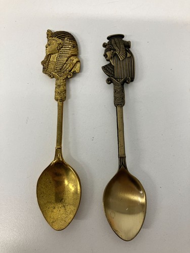 Egyptian style souvenir spoons - egyptian,