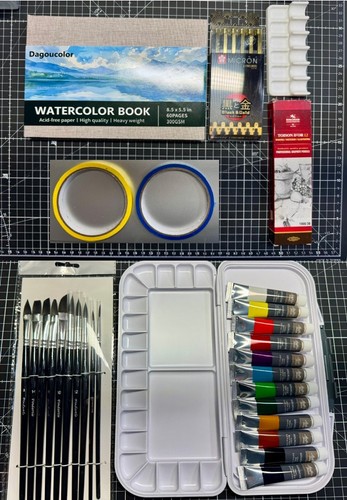 Intro gouache set - intro, set: