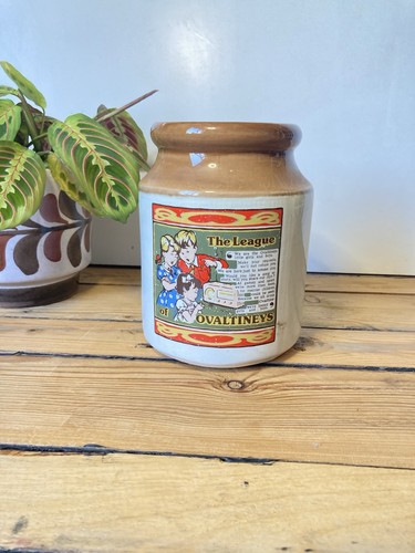 Vintage ovaltine ceramic jar - ovaltine,