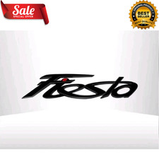 Gloss Black Fiesta Lettering Badge For Ford Fiesta MK7 MK7.5 2008-2017 Rear Boot