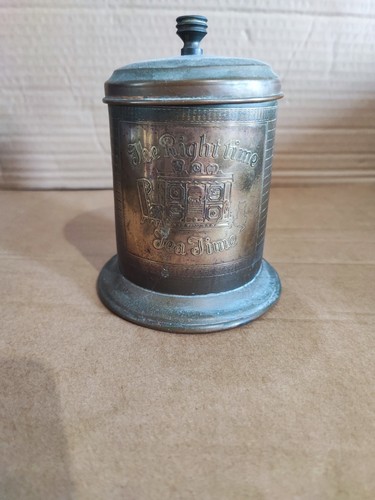 Vintage lidded tea - lidded, caddy