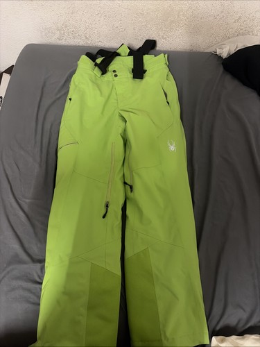 Lime green spyder ski pants - green,