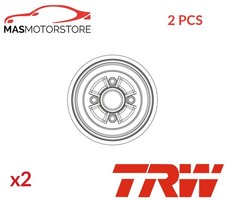 BRAKE DRUM PAIR SET REAR TRW