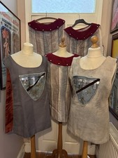 MENS BBC SHAKESPEARE SOLDIERS TABARDS X5 COSTUME TV THEATRE THEATRICAL