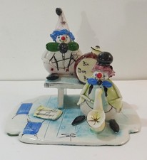Porcelain clown figurine - porcelain, by