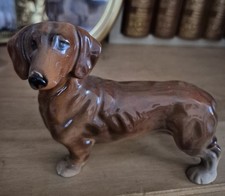 Small Ceramic Dachshund Figurine/Ornament
