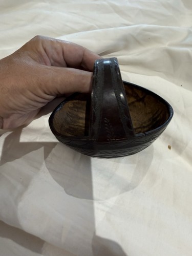 Georgian treen coconut - georgian, basket