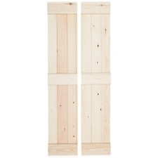 Pine ledged folding doors - pine,