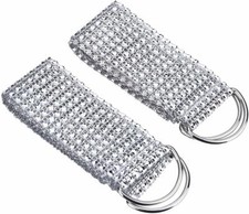 SET OF 2 GLITTERING CRYSTAL