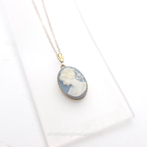 9ct yellow gold - yellow, blue