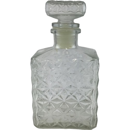 Vintage clear glass patterned - vintage,