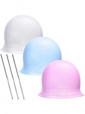 Magi Cap Reusable Hair Cap Coloring Highlighting Rubber Cap Streaking with Hook