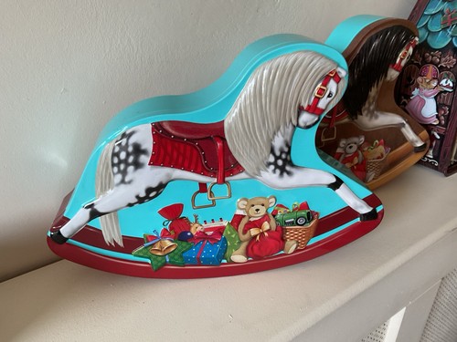 Rocking horse biscuit tin - rocking,