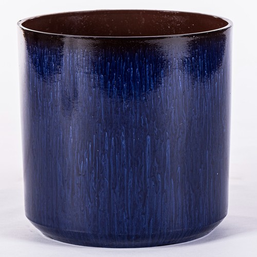Ocean blue glazed cylinder - ocean,