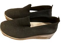 SLIP ON COMFY CANVAS AIR CUSHION SOLE CASUAL SHOES SIZE 5-6