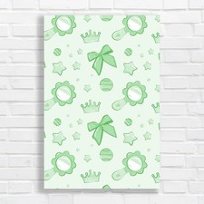 Whimsical Pastel Pattern Green