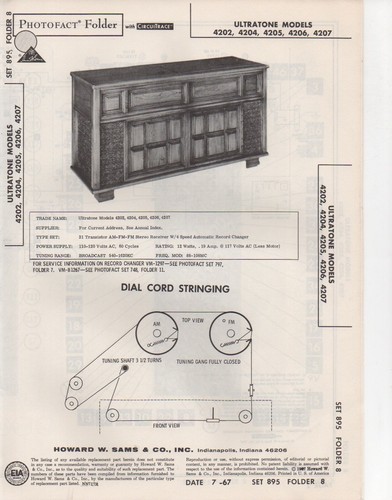 1967 ultratone 4202 radio - 1967,