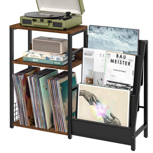 Record player stand with - stand,