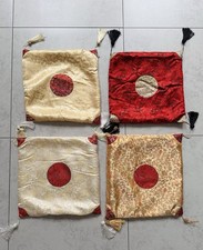 4 X Square Chinese Cushion Covers 40cm X 40cm