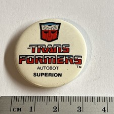 Vintage Collectible Pin Badge Transformers Autobot Superion Robots In Disguise