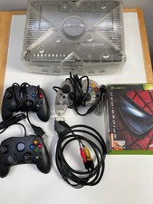 MICROSOFT Xbox Crystal Console Original Controller S 3 Controllers & 6 Games
