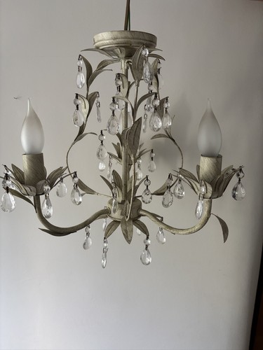 Off white metal with - , clear