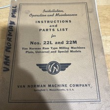 Van Norman Parts List Nos.22L