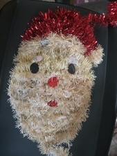 Old Creepy Santa Decor Ornament Mask; Would Make a Good Horror Movie / Play Prop