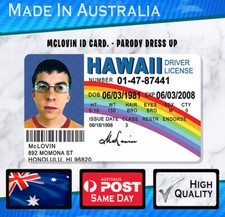 McLovin HARD PLASTIC ID Card